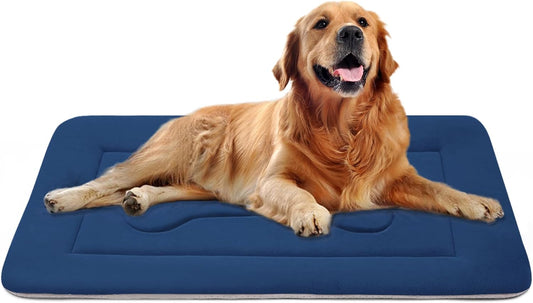 Dog Bed Large Crate Mat 42 in Non-Slip Washable Soft Mattress Kennel Pads